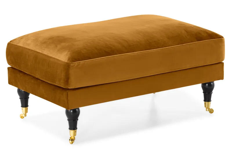 Andrew Soffgrupp 2+1 Sammet - Mörkgul - Products - Möbler - Soffa - Soffgrupp - Howard soffgrupp