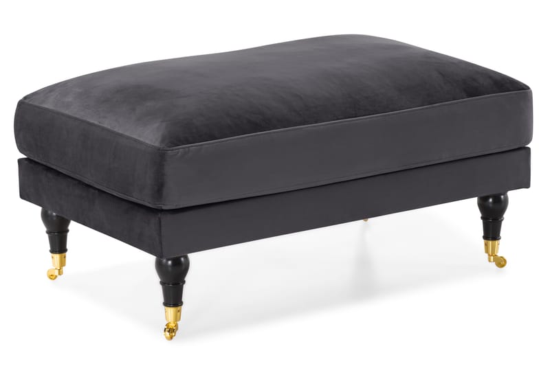 Andrew Soffgrupp 3+1 Sammet - Mörkgrå - Products - Möbler - Soffa - Soffgrupp - Howard soffgrupp