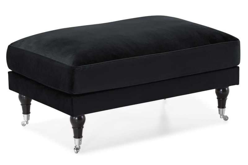 Andrew Soffgrupp 3+1 Sammet - Svart - Products - Möbler - Soffa - Soffgrupp - Howard soffgrupp