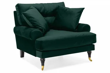 Andrew Soffgrupp 3+2+1 Sammet - Grön - Products - Möbler - Soffa - Soffgrupp - Howard soffgrupp