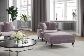 Andrew Soffgrupp 3+2+1 Sammet - Lila - Products - Möbler - Soffa - Soffgrupp - Howard soffgrupp