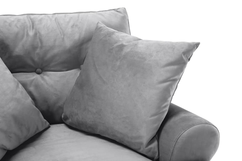 Andrew Soffgrupp 3+2+1 Sammet - Ljusgrå - Products - Möbler - Soffa - Soffgrupp - Howard soffgrupp