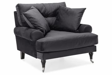 Andrew Soffgrupp 3+2+1 Sammet - Mörkgrå - Products - Möbler - Soffa - Soffgrupp - Howard soffgrupp