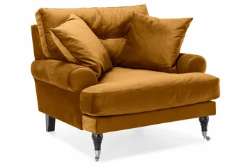 Andrew Soffgrupp 3+2+1 Sammet - Mörkgul - Products - Möbler - Soffa - Soffgrupp - Howard soffgrupp