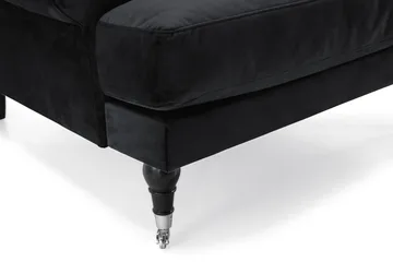 Andrew Soffgrupp 3+2+1 Sammet - Svart - Products - Möbler - Soffa - Soffgrupp - Howard soffgrupp