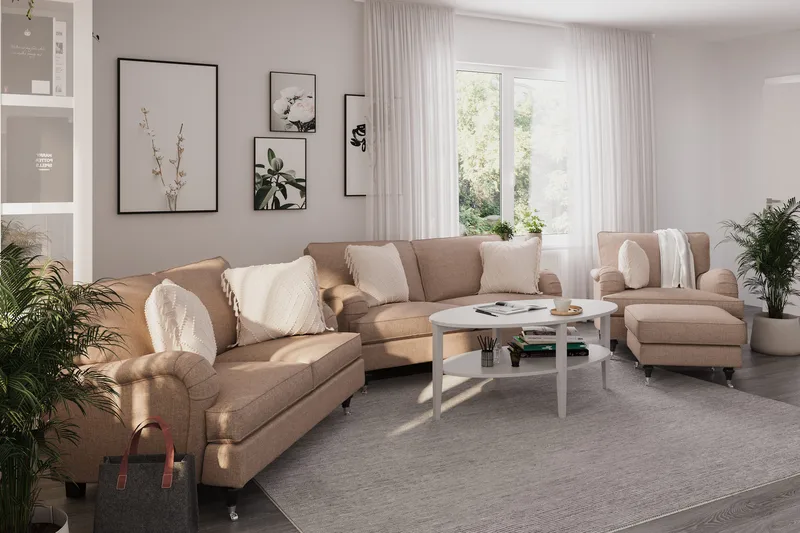 Howard Classic Armstödsskydd 2-pack - Mörkbeige - Products - Möbler - Soffa - Sofftillbehör - Armstöd soffa