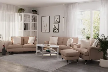Howard Classic Armstödsskydd 2-pack - Mörkbeige - Products - Möbler - Soffa - Sofftillbehör - Armstöd soffa