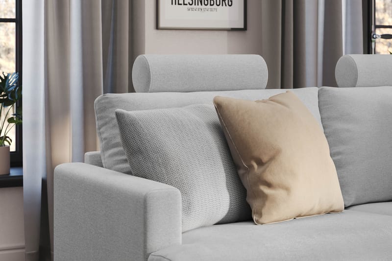 Menard Compact Nackkudde Soffa 51 cm - Ljusgrå - Products - Möbler - Soffa - Sofftillbehör - Nackstöd soffa