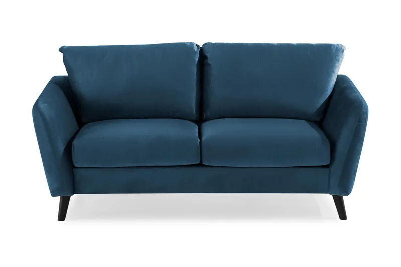 Trend 2-sits Sammetssoffa, Blå