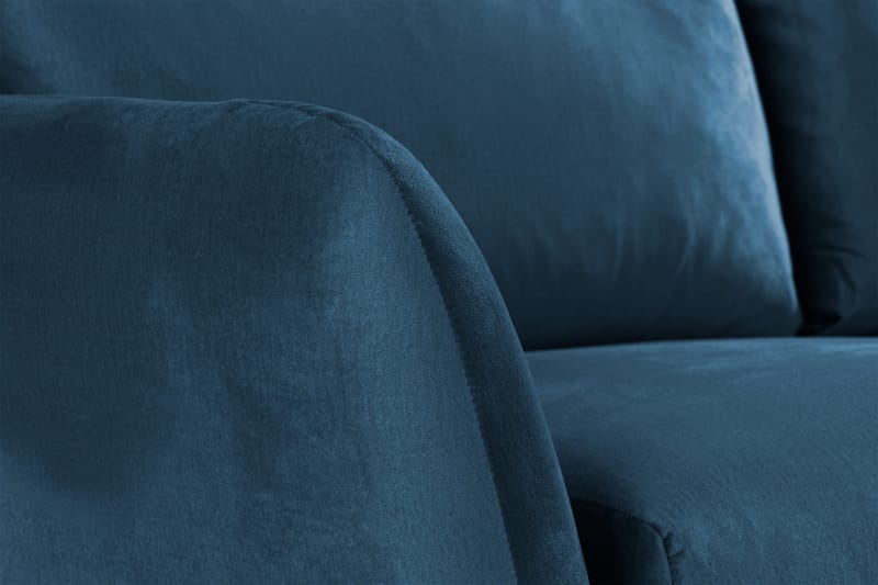 Trend 2-sits Sammetssoffa - Blå - Products - Möbler - Soffa - Sammetssoffa