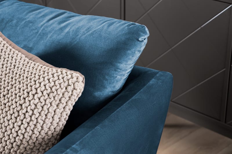 Trend 2-sits Sammetssoffa - Blå - Products - Möbler - Soffa - Sammetssoffa