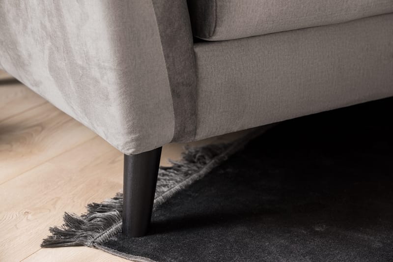 Trend 3-sits Sammetssoffa - Brun - Products - Möbler - Soffa - 3 sits soffa