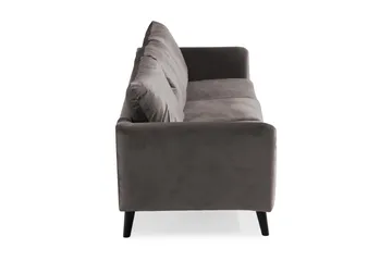Trend 3-sits Sammetssoffa - Mörkgrå - Products - Möbler - Soffa - 3 sits soffa
