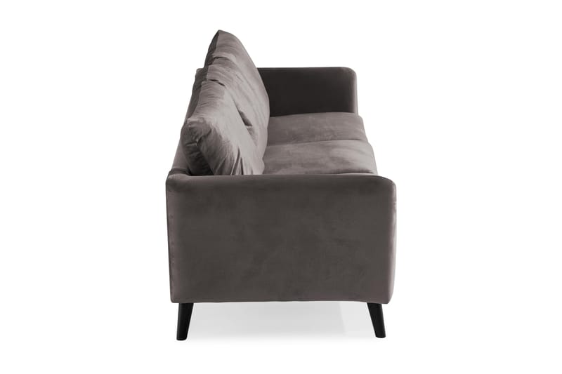 Trend 3-sits Sammetssoffa - Mörkgrå - Products - Möbler - Soffa - 3 sits soffa