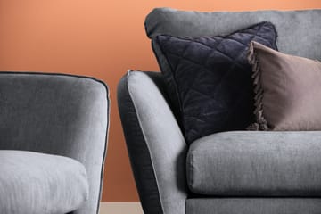 Trend Lyx 2-sits Soffa - Mörkgrå/Ek - Products - Möbler - Soffa - 2 sits soffa