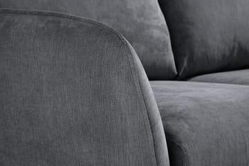 Trend Lyx 2-sits Soffa - Mörkgrå/Ek - Products - Möbler - Soffa - 2 sits soffa