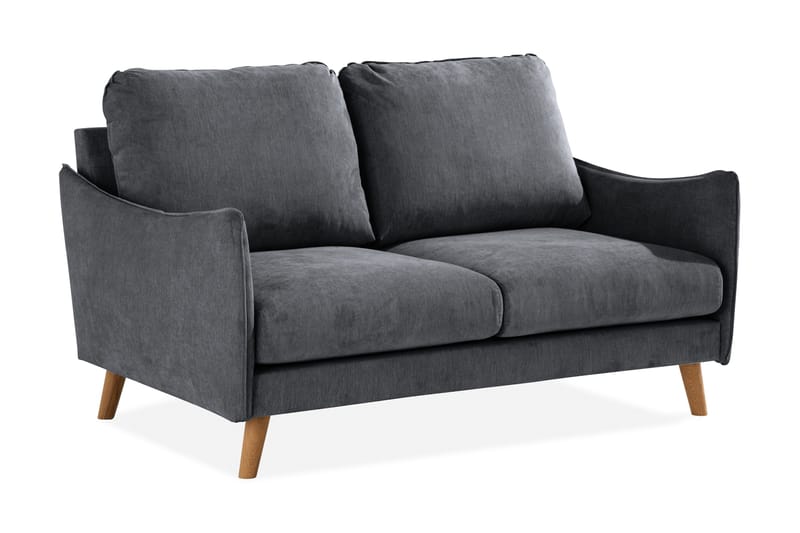 Trend Lyx 2-sits Soffa - Mörkgrå/Ek - Products - Möbler - Soffa - 2 sits soffa