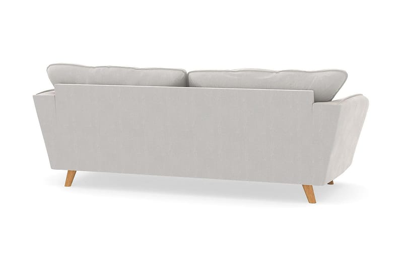 Trend Lyx 3-sits Sammetssoffa - Krämvit - Products - Möbler - Soffa - 3 sits soffa