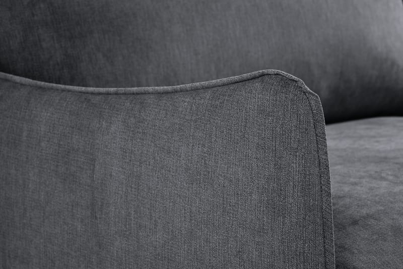 Trend Lyx 3-sits Soffa - Mörkgrå/Ek - Products - Möbler - Soffa - 3 sits soffa