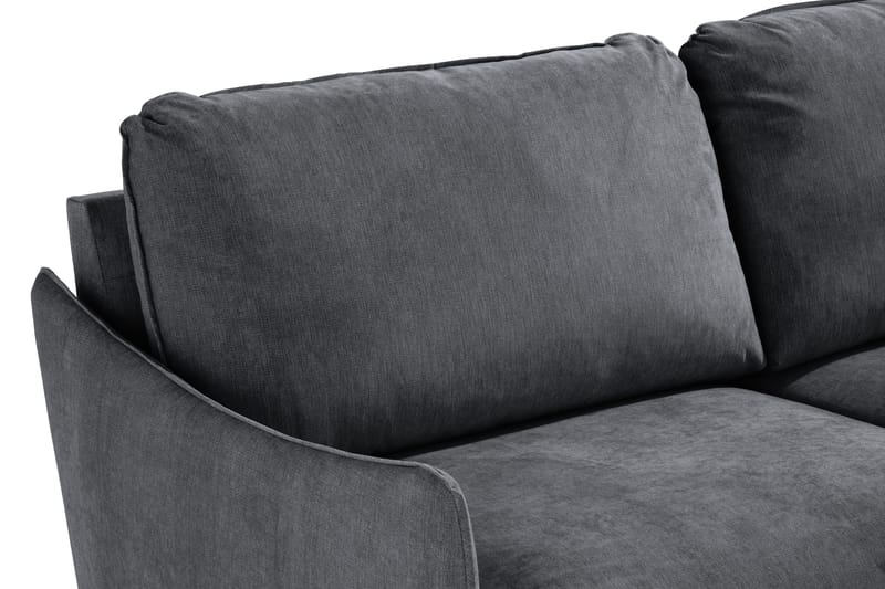 Trend Lyx 3-sits Soffa - Mörkgrå/Ek - Products - Möbler - Soffa - 3 sits soffa