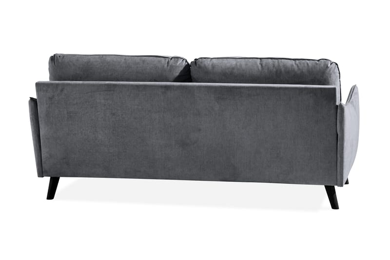 Trend Lyx 3-sits Soffa - Mörkgrå/Svart - Products - Möbler - Soffa - 3 sits soffa