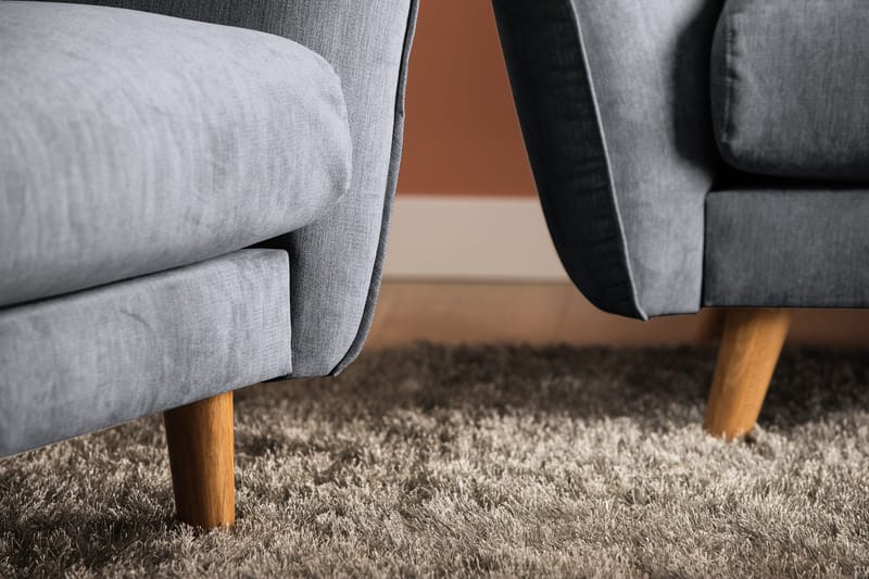 Trend Lyx 3-sits Tygsoffa - Mörkgrå - Products - Möbler - Soffa - 3 sits soffa