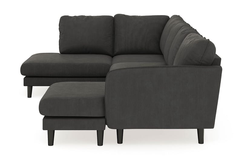 Trend Lyx 4-sits Högervänd U-formad Soffa med Divan och Schäslong i Manchester - Mörkgrå - Products - Möbler - Soffa - U-soffa