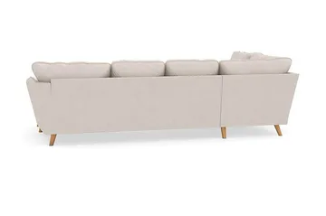 Trend Lyx 4-sits Högervänd U-formad Soffa med Divan och Schäslong i Tyg - Beige - Products - Möbler - Soffa - U-soffa
