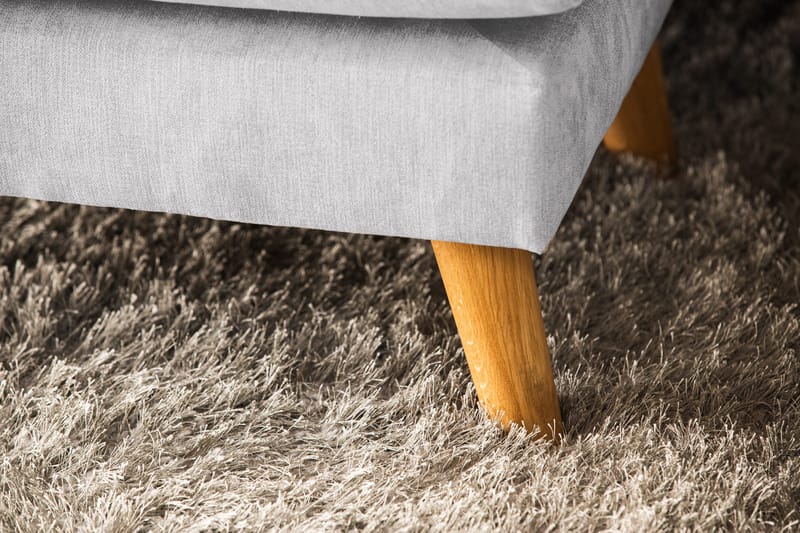 Trend Lyx 4-sits Högervänd U-formad Soffa med Divan och Schäslong i Tyg - Ljusgrå - Products - Möbler - Soffa - U-soffa
