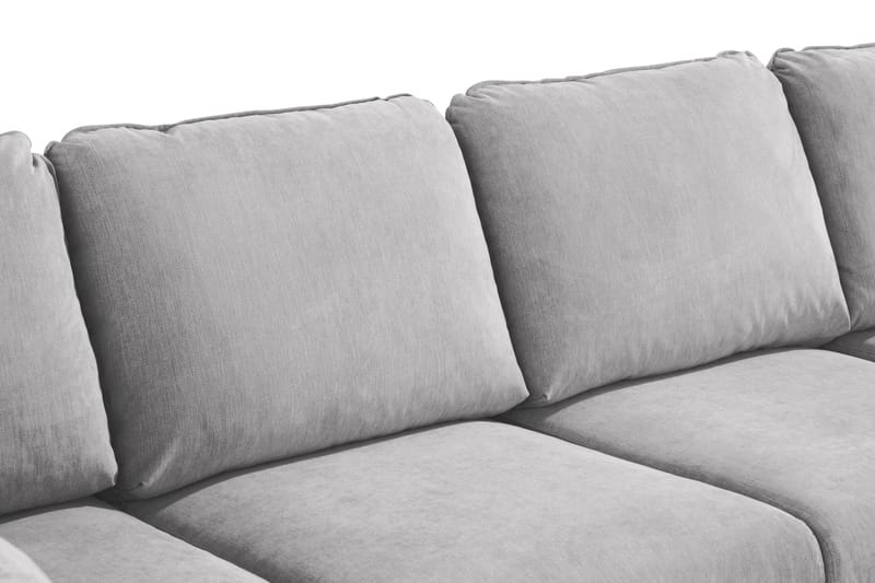 Trend Lyx 4-sits Högervänd U-formad Soffa med Divan och Schäslong i Tyg - Ljusgrå - Products - Möbler - Soffa - U-soffa