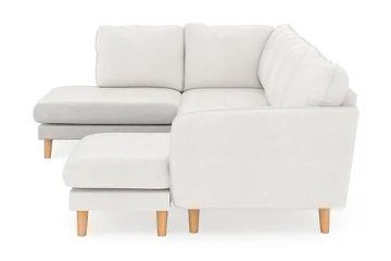 Trend Lyx 4-sits Vänstervänd U-formad Soffa med Divan och Schäslong i Bouclé - Vit - Products - Möbler - Soffa - U-soffa