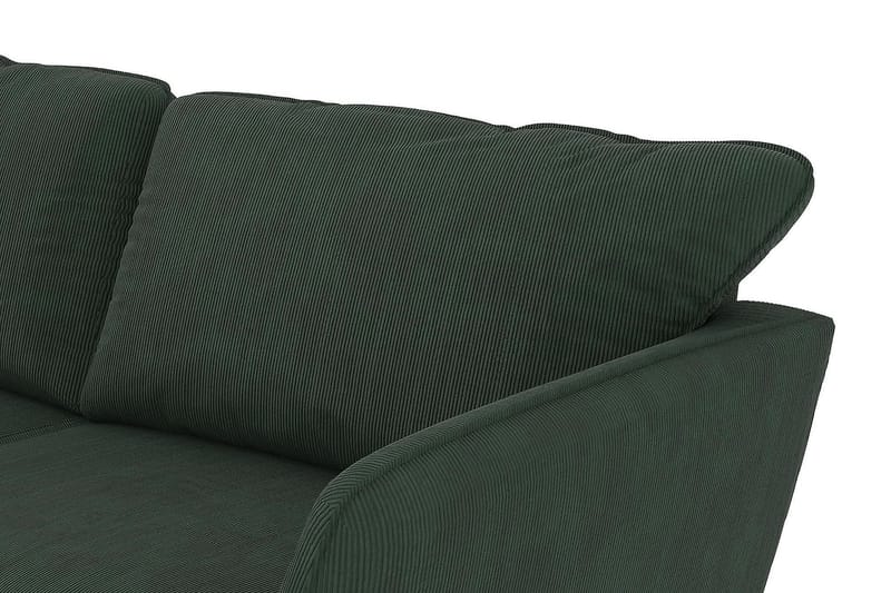 Trend Lyx 4-sits Vänstervänd U-formad Soffa med Divan och Schäslong i Manchester - Mörkgrön - Products - Möbler - Soffa - U-soffa