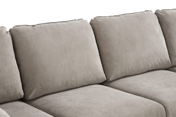 Trend Lyx 4-sits Vänstervänd U-formad Soffa med Divan och Schäslong i Tyg - Beige - Products - Möbler - Soffa - U-soffa