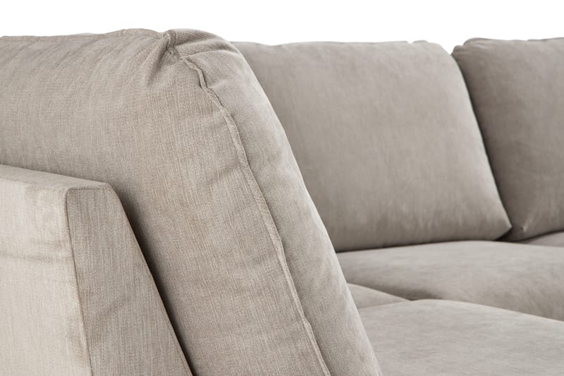 Trend Lyx 4-sits Vänstervänd U-formad Soffa med Divan och Schäslong i Tyg - Beige - Products - Möbler - Soffa - U-soffa