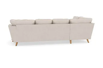 Trend Lyx 4-sits Vänstervänd U-formad Soffa med Divan och Schäslong i Tyg - Beige - Products - Möbler - Soffa - U-soffa