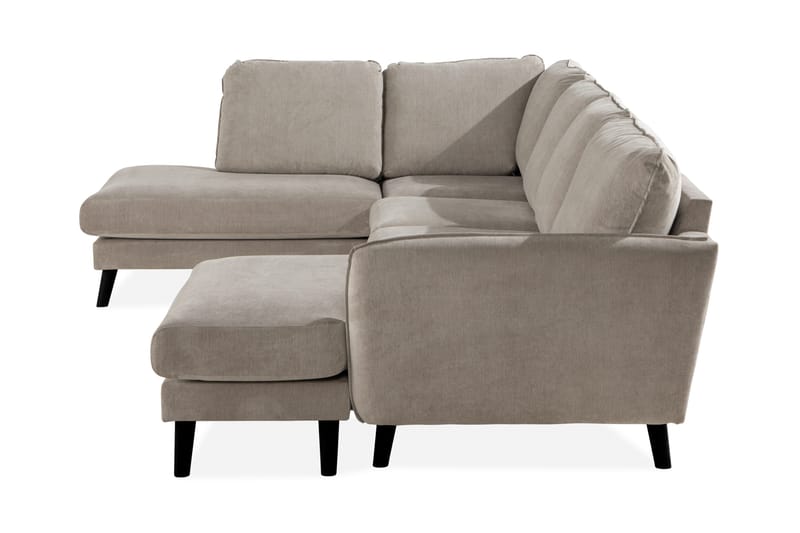 Trend Lyx 4-sits Vänstervänd U-formad Soffa med Divan och Schäslong i Tyg - Beige - Products - Möbler - Soffa - U-soffa