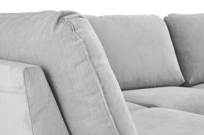Trend Lyx 4-sits Vänstervänd U-formad Soffa med Divan och Schäslong i Tyg - Ljusgrå - Products - Möbler - Soffa - U-soffa