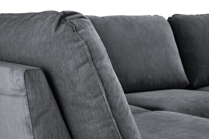 Trend Lyx 4-sits Vänstervänd U-formad Soffa med Divan och Schäslong i Tyg - Mörkgrå - Products - Möbler - Soffa - U-soffa