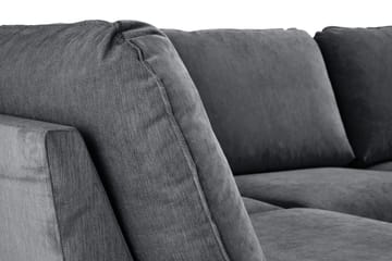 Trend Lyx 4-sits Vänstervänd U-formad Soffa med Divan och Schäslong i Tyg - Mörkgrå - Products - Möbler - Soffa - U-soffa