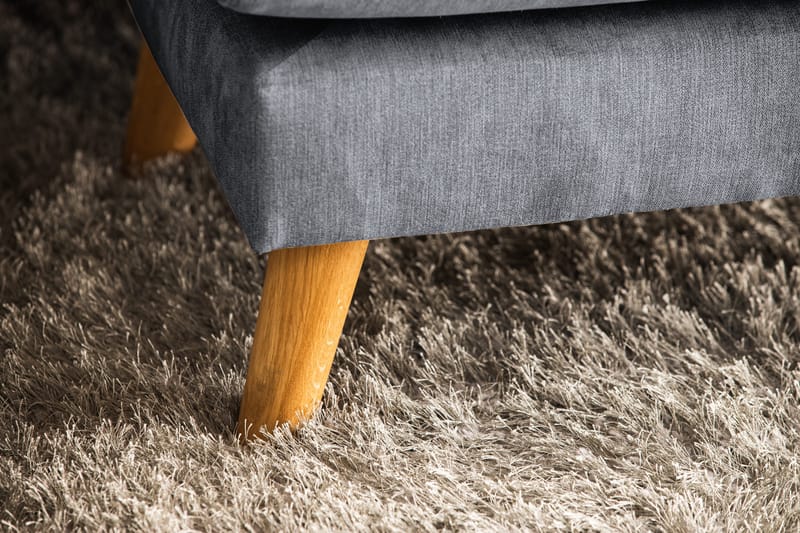 Trend Lyx 4-sits Vänstervänd U-formad Soffa med Divan och Schäslong i Tyg - Mörkgrå - Products - Möbler - Soffa - U-soffa