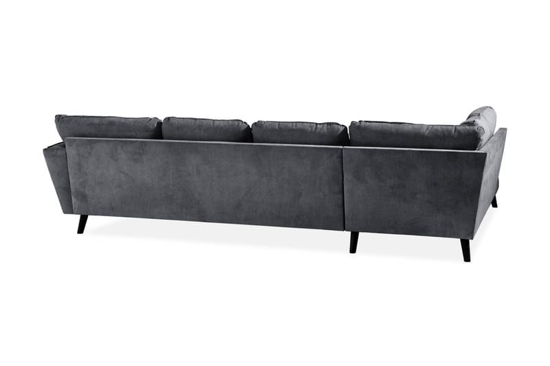 Trend Lyx 4-sits Vänstervänd U-formad Soffa med Divan och Schäslong i Tyg - Mörkgrå - Products - Möbler - Soffa - U-soffa