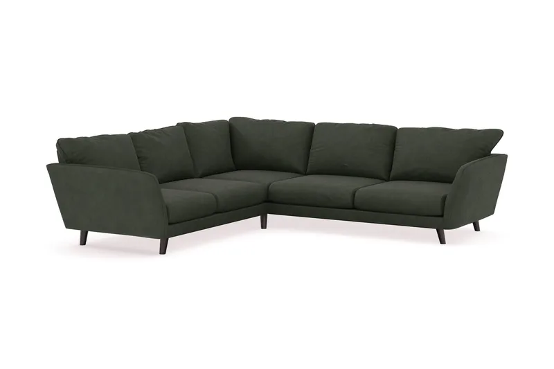 Trend Lyx 6-sits Vändbar L-formad Hörnsoffa i Manchester - Mörkgrön - Products - Möbler - Soffa - Hörnsoffa