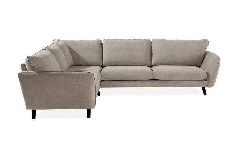 Trend Lyx 6-sits Vändbar L-formad Hörnsoffa i Tyg - Beige - Products - Möbler - Soffa - Hörnsoffa