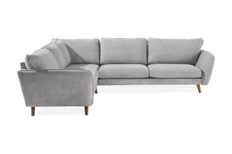 Trend Lyx 6-sits Vändbar L-formad Hörnsoffa i Tyg - Ljusgrå - Products - Möbler - Soffa - Hörnsoffa