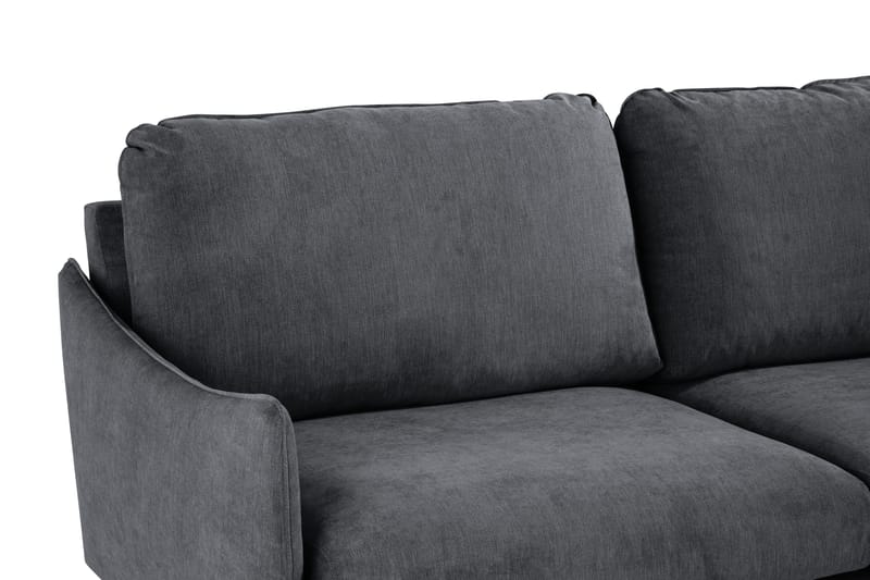 Trend Lyx Hörnsoffa Vändbar - Mörkgrå/Svart - Products - Möbler - Soffa - Hörnsoffa