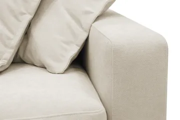 Valencia Extra Djup 3-sits Soffa med avtagbar och tvättbar klädsel - Beige - Products - Möbler - Soffa - 3 sits soffa