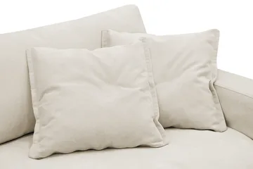 Valencia Extra Djup 3-sits Soffa med avtagbar och tvättbar klädsel - Beige - Products - Möbler - Soffa - 3 sits soffa