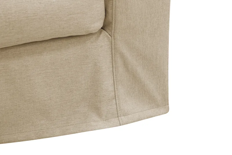 Valencia Extra Djup 3-sits Soffa med avtagbar och tvättbar klädsel - Beige - Products - Möbler - Soffa - 3 sits soffa