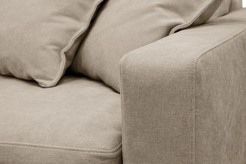 Valencia Extra Djup 3-sits Soffa med avtagbar och tvättbar klädsel - Brun - Products - Möbler - Soffa - 3 sits soffa