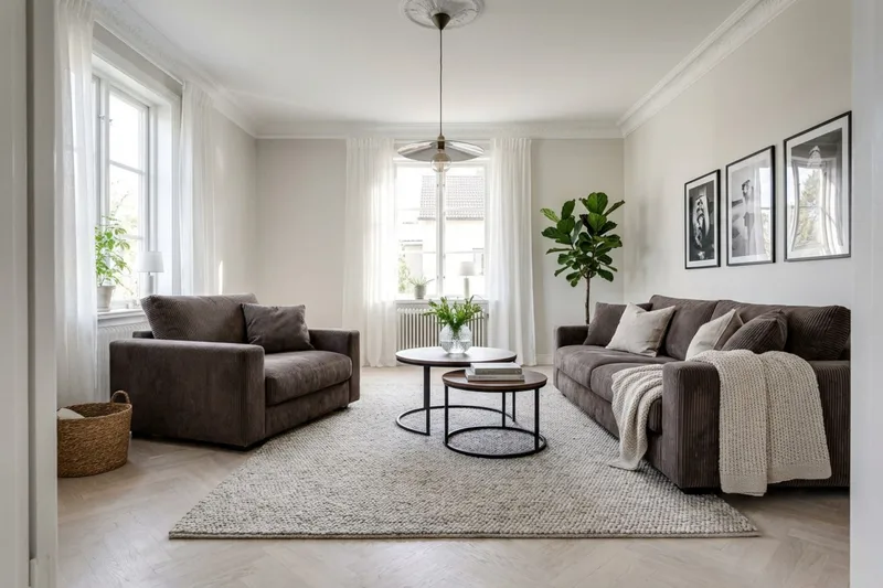 Valencia Soffgrupp Extra Djup 3-sits Soffa + Fåtölj - Brun - Products - Möbler - Soffa - Soffgrupp